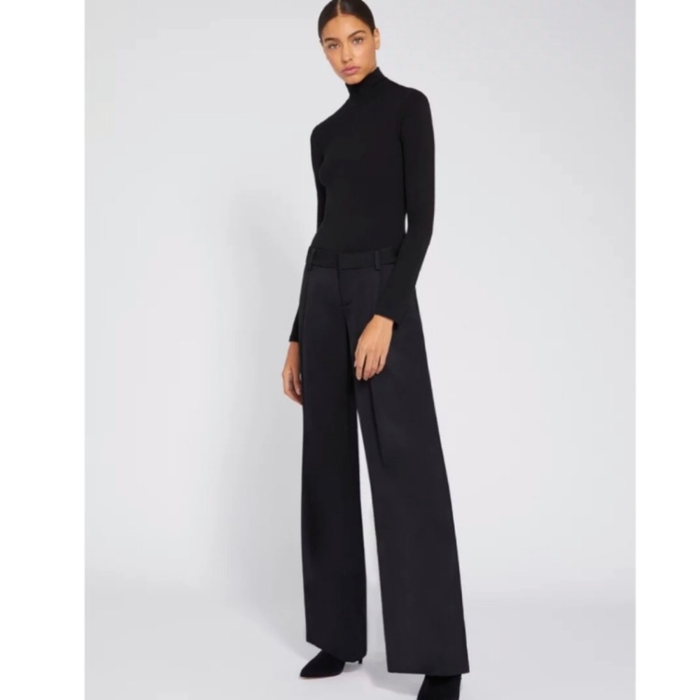 🖤Alice + Olivia To Work Wide Leg Trouser Pant in Black Size 2